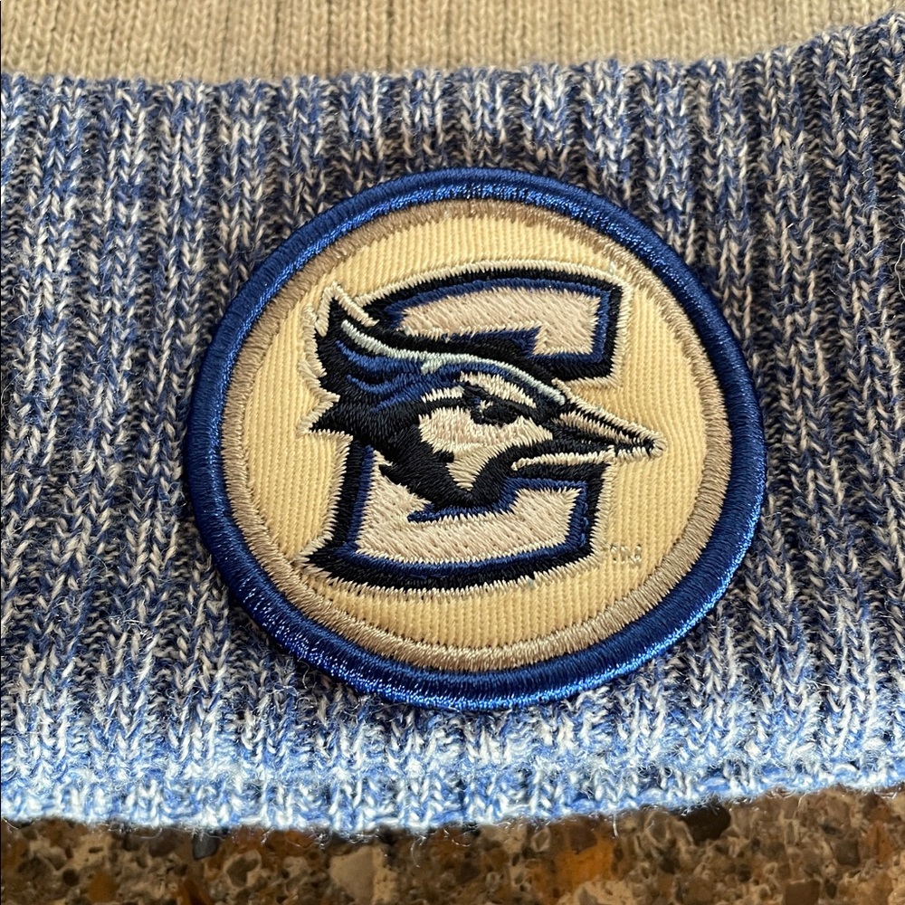Creighton University Bluejays New Era Sideline Historic Blue Knit Beanie Pom NWT - Picture 2 of 8